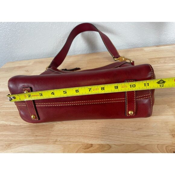 Dooney & Bourke Women's Florentine Red Cassidy Hobo Shoulder Bag - Picture 13 of 13